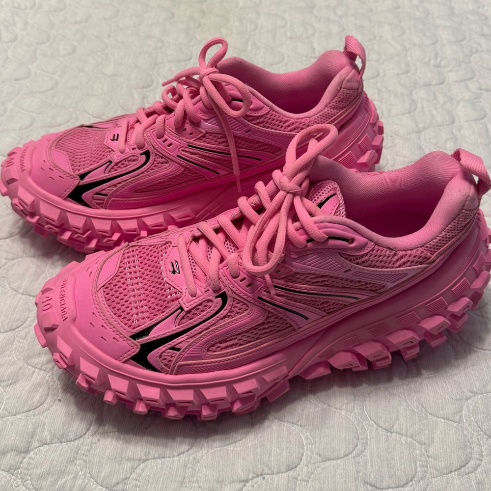 Balenciaga Bouncer Sneakers Women’s Size 10 Chunky Sole Pink Stunning - Picture 3 of 14